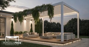 Pergola with under deck lighting