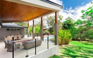 outdoor living space